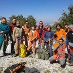 Foto di gruppo prima della traversata